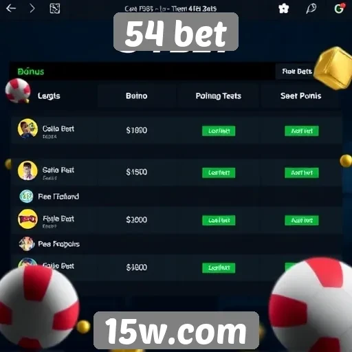 Comparativo das ofertas de bônus no 54 bet